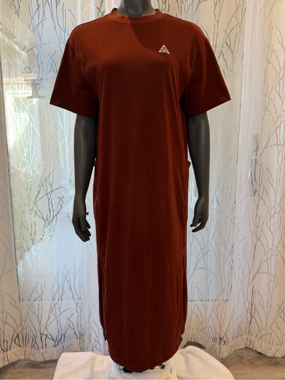 Nike ACG Lupine Dress Dri-FIT ADV Short Sleeve Midi Sporty Gorpcore Size S
